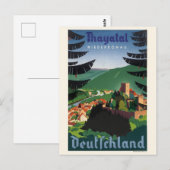 Thayatal Deutschland Duitsland Vintage Poster 1939 Briefkaart (Voorkant / Achterkant)