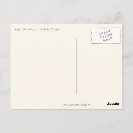 Thayer’s Angel- Briefkaart (Achterkant)