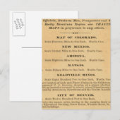 Thayer's kaart van Colorado (Voorkant / Achterkant)
