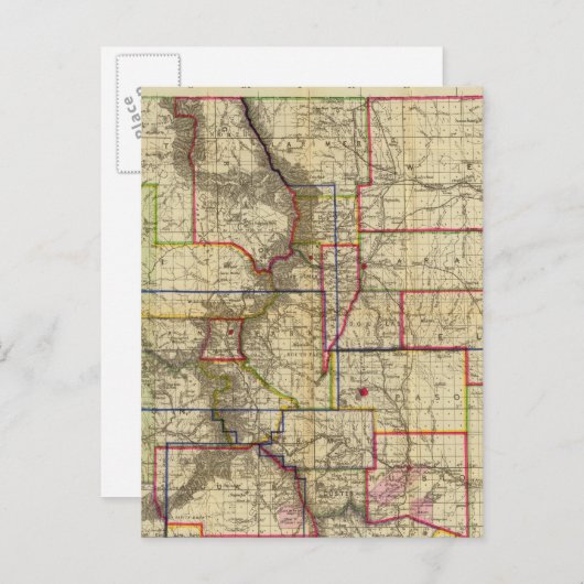 Thayer's kaart van Colorado 2 (Voorkant / Achterkant)