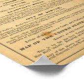 Thayer's kaart van Colorado Poster (Hoek)