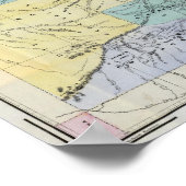 Thayer's Kaart van Colorado Poster (Hoek)