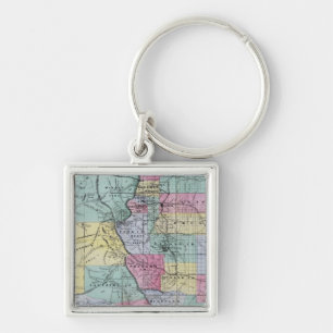 Thayer's Kaart van Colorado Sleutelhanger