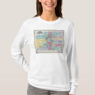 Thayer's Kaart van Colorado T-shirt