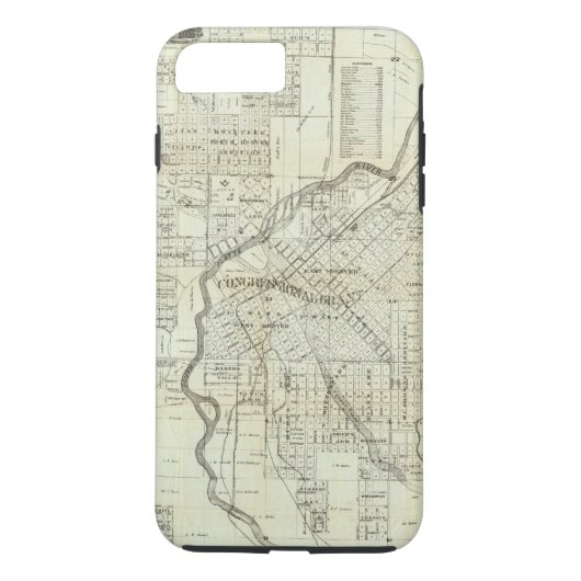 Thayer's Map of Denver Colorado Case-Mate iPhone Case (Achterkant)