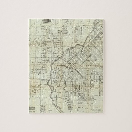 Thayer's Map of Denver Colorado Legpuzzel (Verticaal)