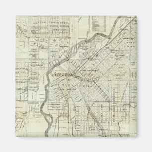 Thayer's Map of Denver Colorado Magneet