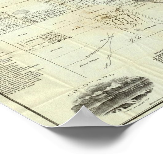 Thayer's Map of Denver Colorado Poster (Hoek)