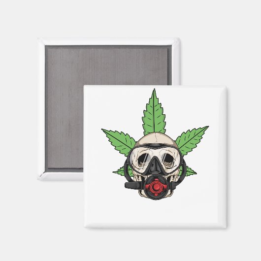 THC Weed Scuba Diver Magneet (Voorkant / Achterkant)