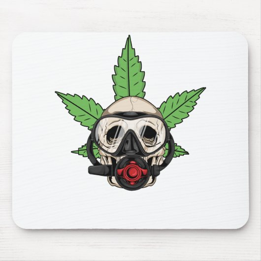 THC Weed Scuba Diver Muismat (Voorkant)