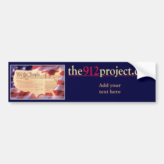 the912project.com America bumper sticker op maat (Voorkant)
