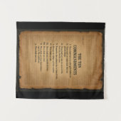 The 10 Commandments Christian Inspired Tapestry Wandkleed (Voorkant (horizontaal))
