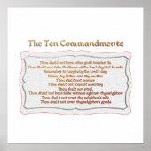 The 10 Commandments Poster (Voorkant)