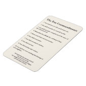 The 10 Geboden Methodist Home & Office Magneet (Linkerzijde)