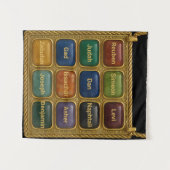 The 12 tribes of Israel Tapestry Wandkleed (Voorkant (horizontaal))