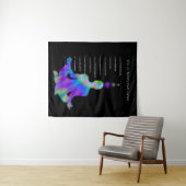 The 12 Universal Laws - Colorful Yoga Silhouette Wandkleed (In Situ (horizontaal))
