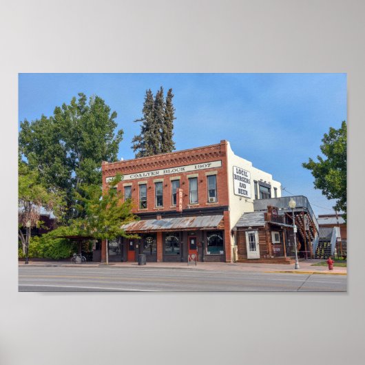 The 1907 Coalter Block, Lander, Wyoming Poster (Voorkant)