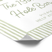 The 19th Hole Bar Golf Masters Verjaardagsfeest Poster (Hoek)