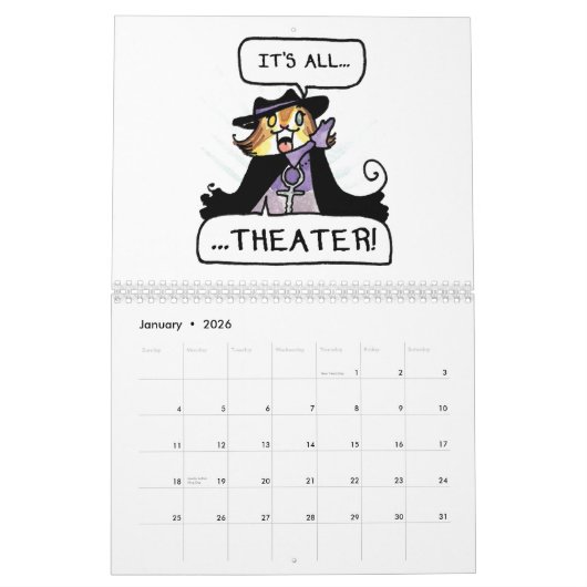 The 2026 Breaking Cat News Calendar Kalender (Jan 2026)