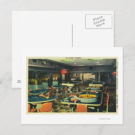The 21 Club Casino, Hotel Last Frontier Briefkaart (Voorkant / Achterkant)