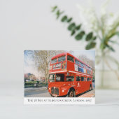 The 38 Bus at Islington Green, Londen, 1997 Briefkaart (Staand voorkant)