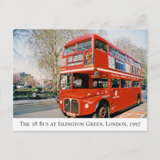 The 38 Bus at Islington Green, Londen, 1997 Briefkaart