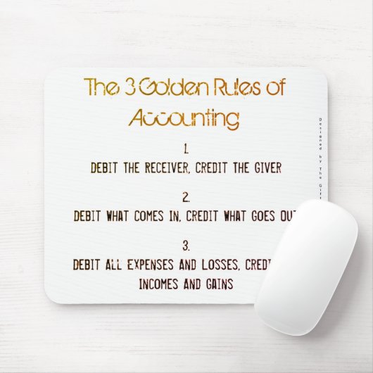 "The 3 Golden Rules of Accounting" Muismat (Met muis)