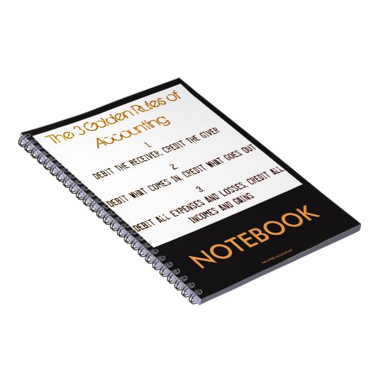 "The 3 Golden Rules of Accounting" Notitieboek (Rechterzijde)