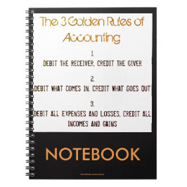 "The 3 Golden Rules of Accounting" Notitieboek