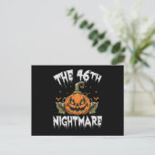The 46th Nightmare Funny Spokky Halloween Politics Briefkaart (Staand voorkant)