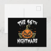 The 46th Nightmare Funny Spokky Halloween Politics Briefkaart (Voorkant / Achterkant)