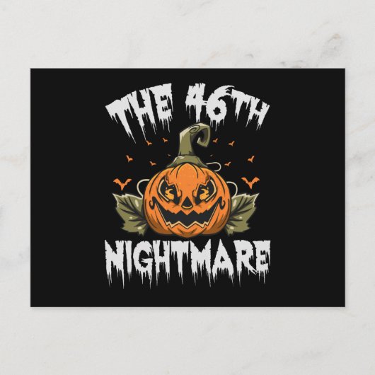 The 46th Nightmare Funny Spokky Halloween Politics Briefkaart (Voorkant)