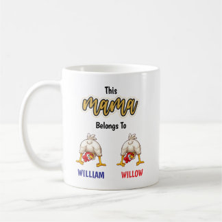 The 4 kids Mommy Clucker Chicken Mama Mug Koffiemok