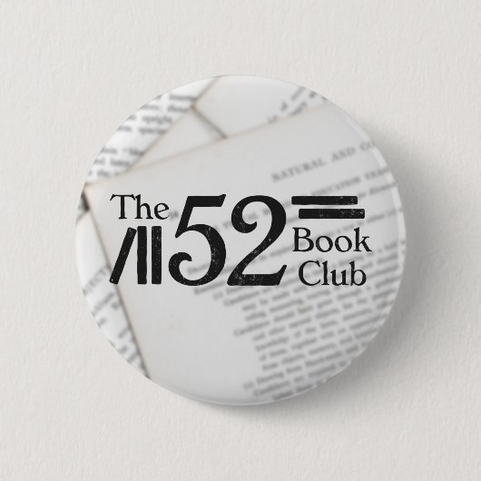 The 52 Book Club Ronde Button 5,7 Cm (Voorkant)