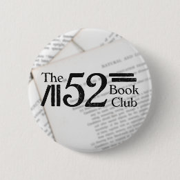 The 52 Book Club Ronde Button 5,7 Cm