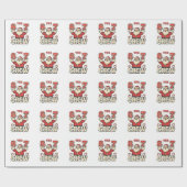 The 6 7 Crew Funny Santa Christmas Meme Cadeaupapier (Vlak)