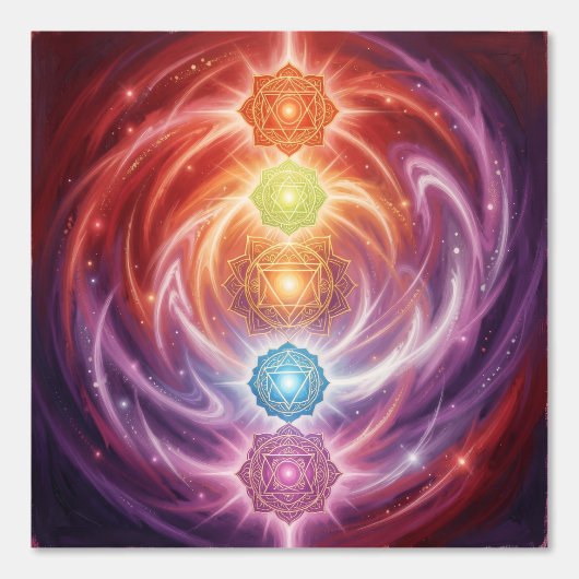 The 7 Chakras´10 Behang (Voorkant)