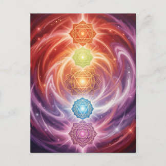 The 7 Chakras´10 Feestdagenkaart