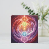 The 7 Chakras´10 Feestdagenkaart (Staand voorkant)