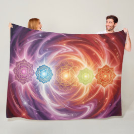 The 7 Chakras´10 Fleece Deken