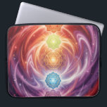 The 7 Chakras´10 Laptop Sleeve<br><div class="desc">The 7 chakras are energy centers aligned along the spine that influence different areas of life — from safety and creativity to confidence,  love,  communication,  intuition,  and spirituality. When balanced,  they support harmony,  inner strength,  and overall well-being.</div>