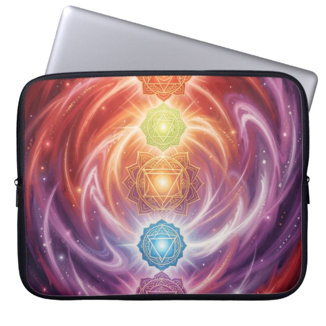 The 7 Chakras´10 Laptop Sleeve (Voorkant)