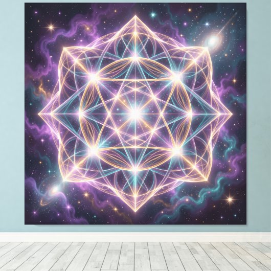 The 7 Chakras´11 Canvas Afdruk (Insitu (Houten vloer))