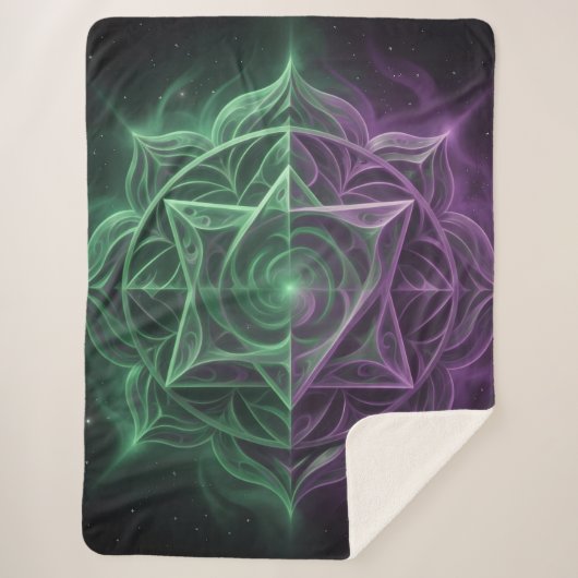 The 7 Chakras´1 Sherpa Deken (Voorkant)