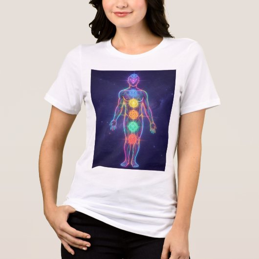 The 7 Chakras´2 Tri-Blend Shirt (Voorkant)