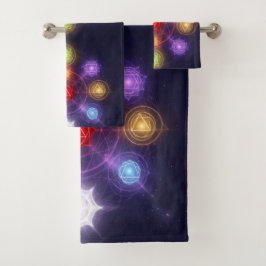 The 7 Chakras´3 Bad Handdoek