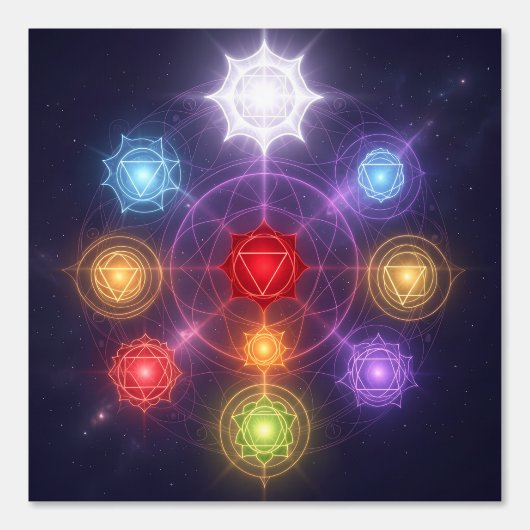 The 7 Chakras´3 Behang (Voorkant)