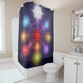 The 7 Chakras´3 Douchegordijn