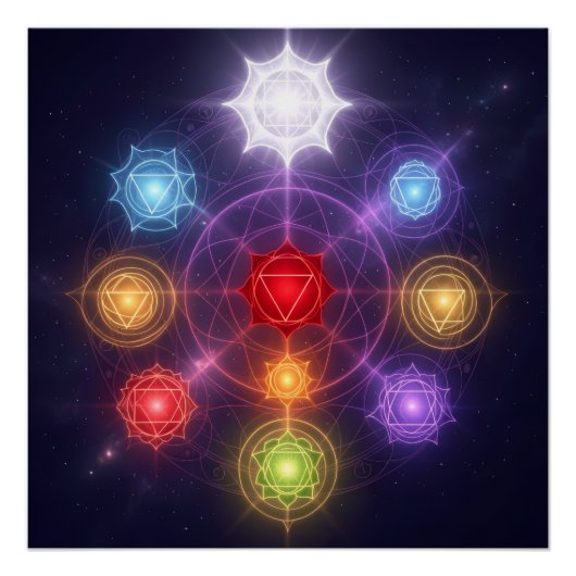 The 7 Chakras´3 Perfect Poster (Voorkant)