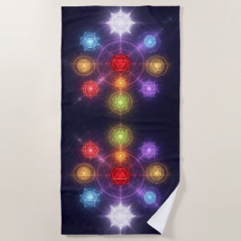 The 7 Chakras´3 Strandlaken